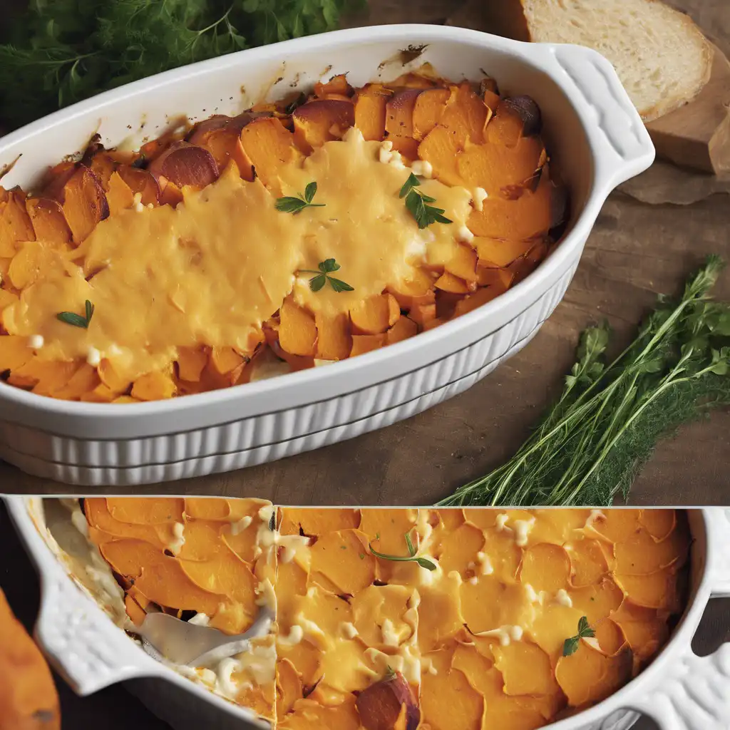 Sweet Potato Gratin with Cheeses