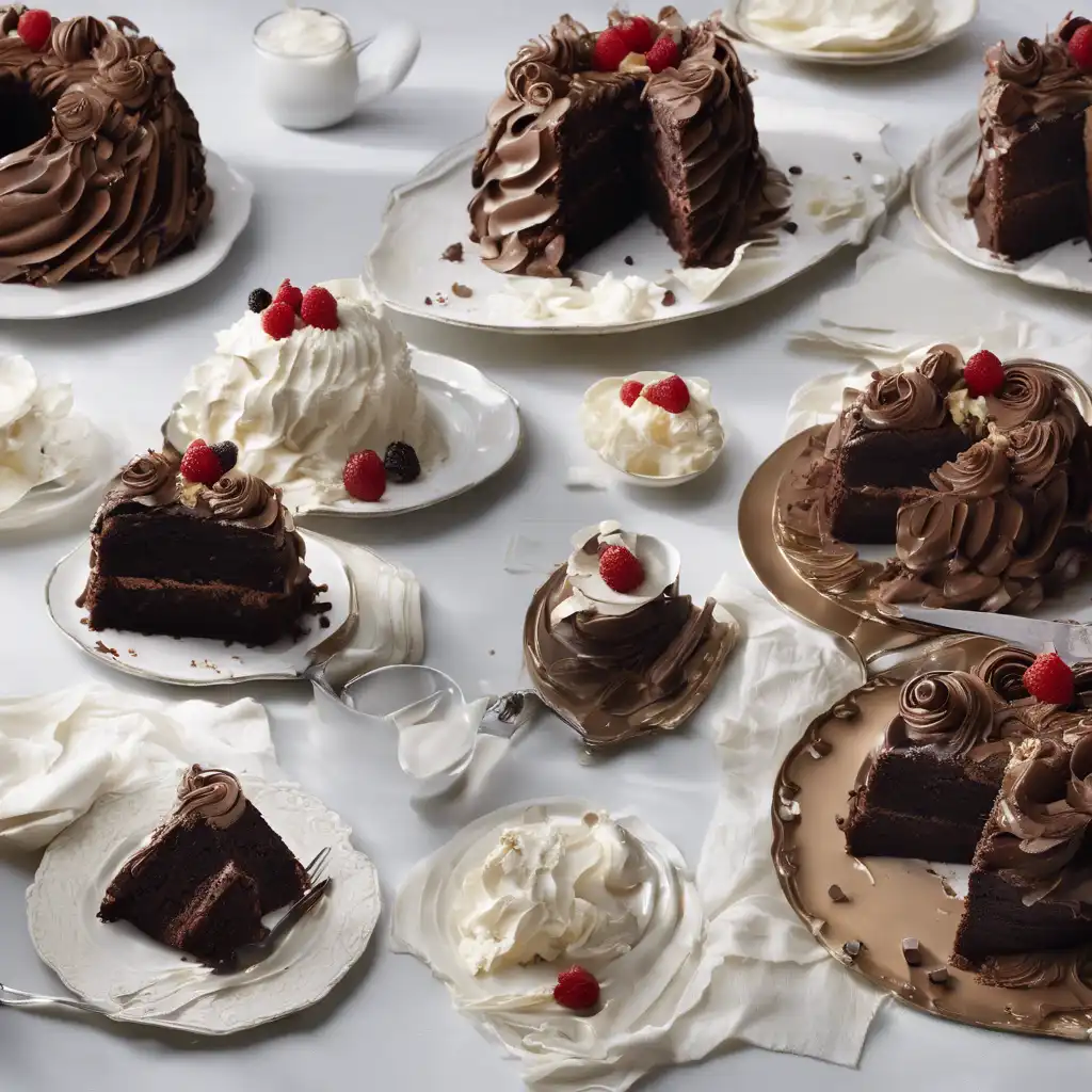 Chocolate Cake with Whipped Cream