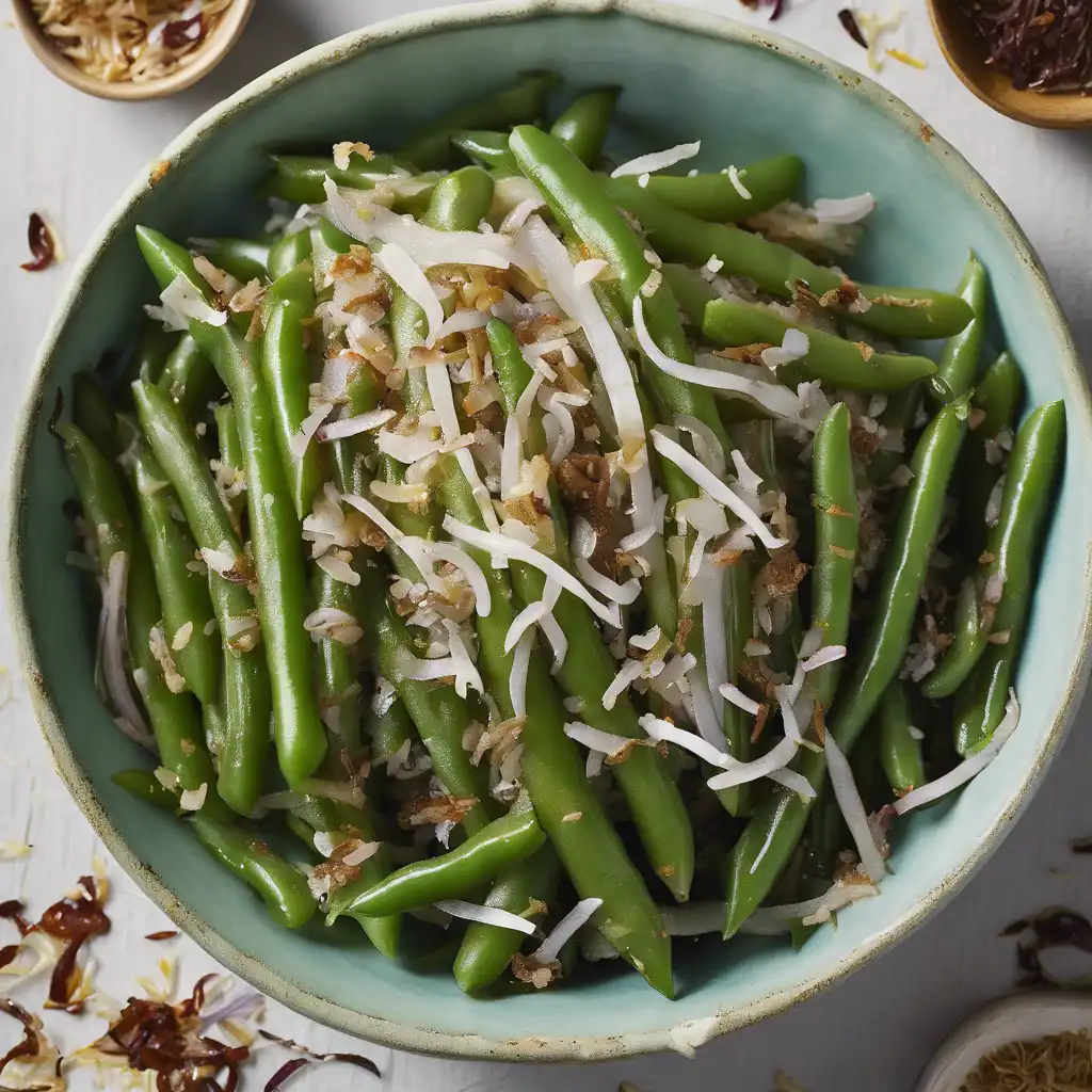 Green Beans with Onion and Shredded Coconut