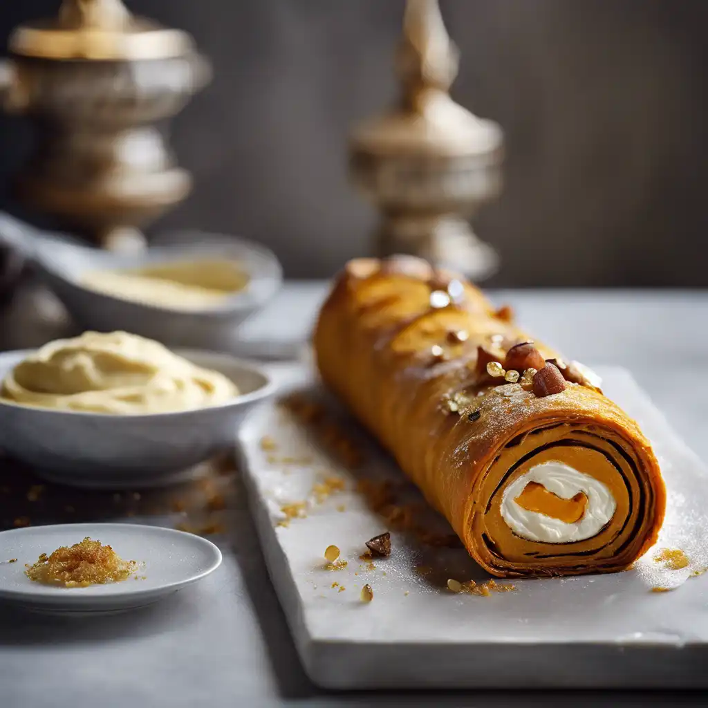 Sweet Potato Roulade with Vanilla Cream