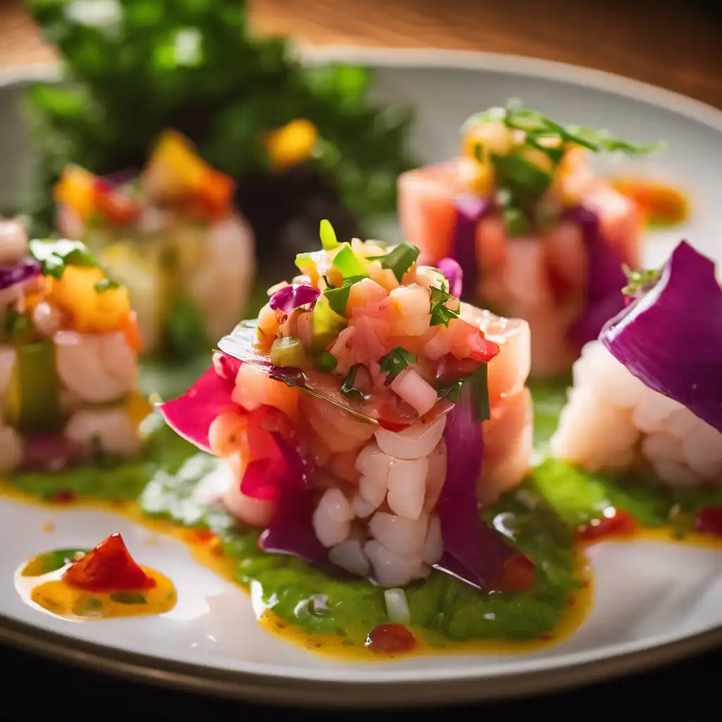 Spicy Tuna and Scallop Ceviche