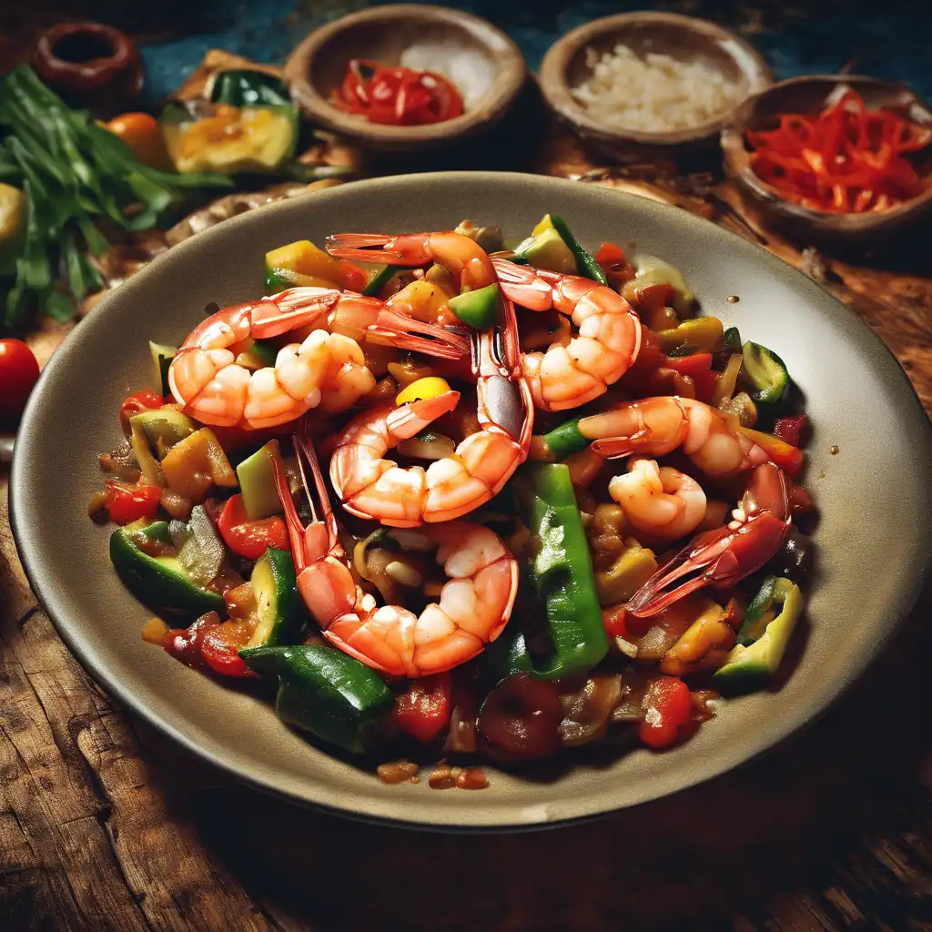 Shrimp Stir-Fry with Malagueta