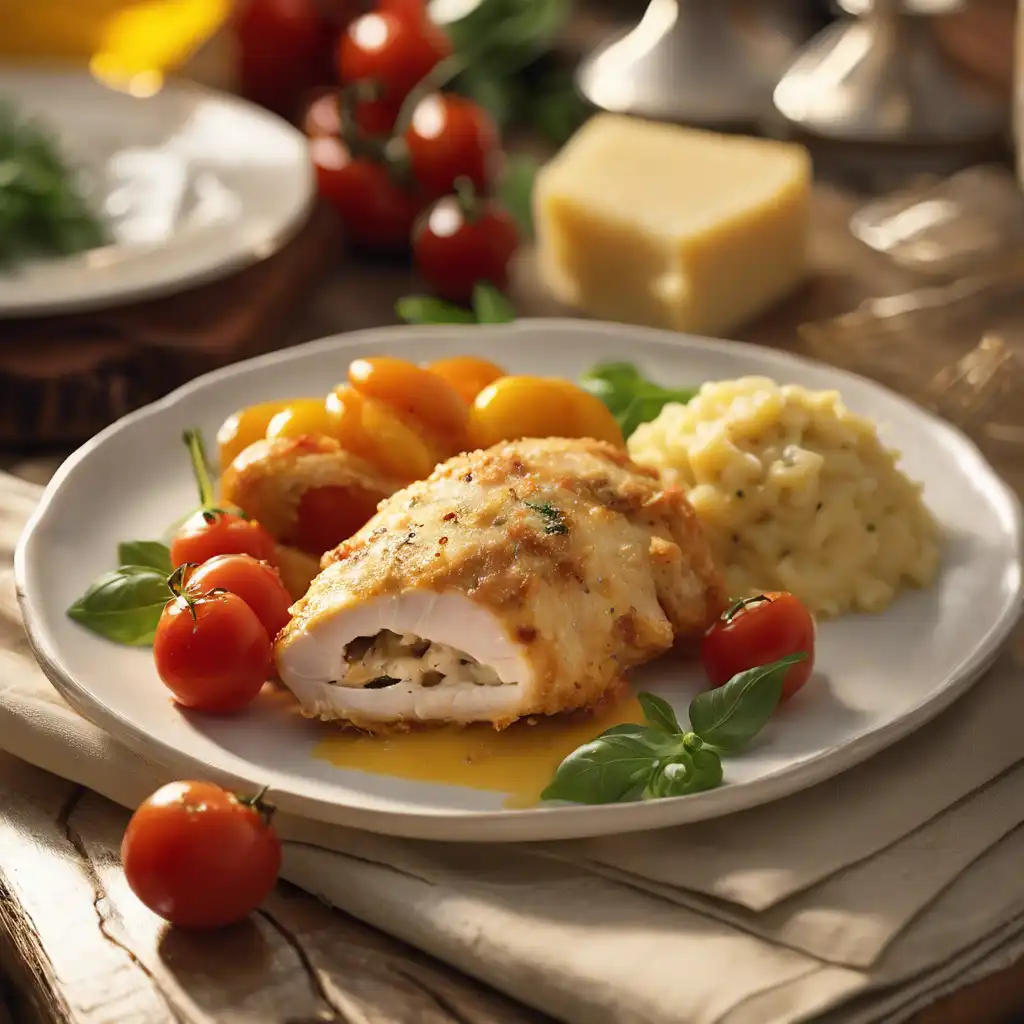 Parmesan Chicken Stuffed with Cheese