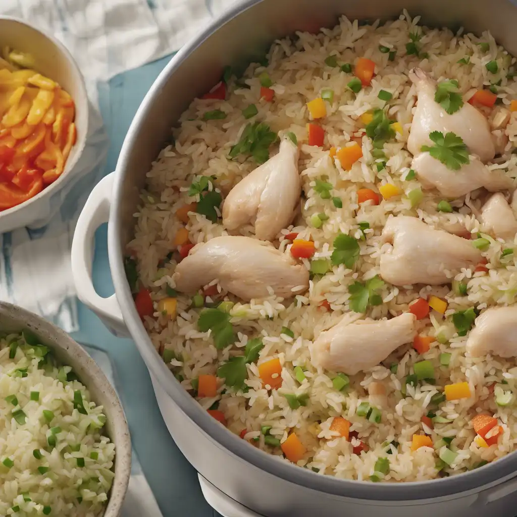 Chicken and Vegetable Rice Press Cooker Recipe