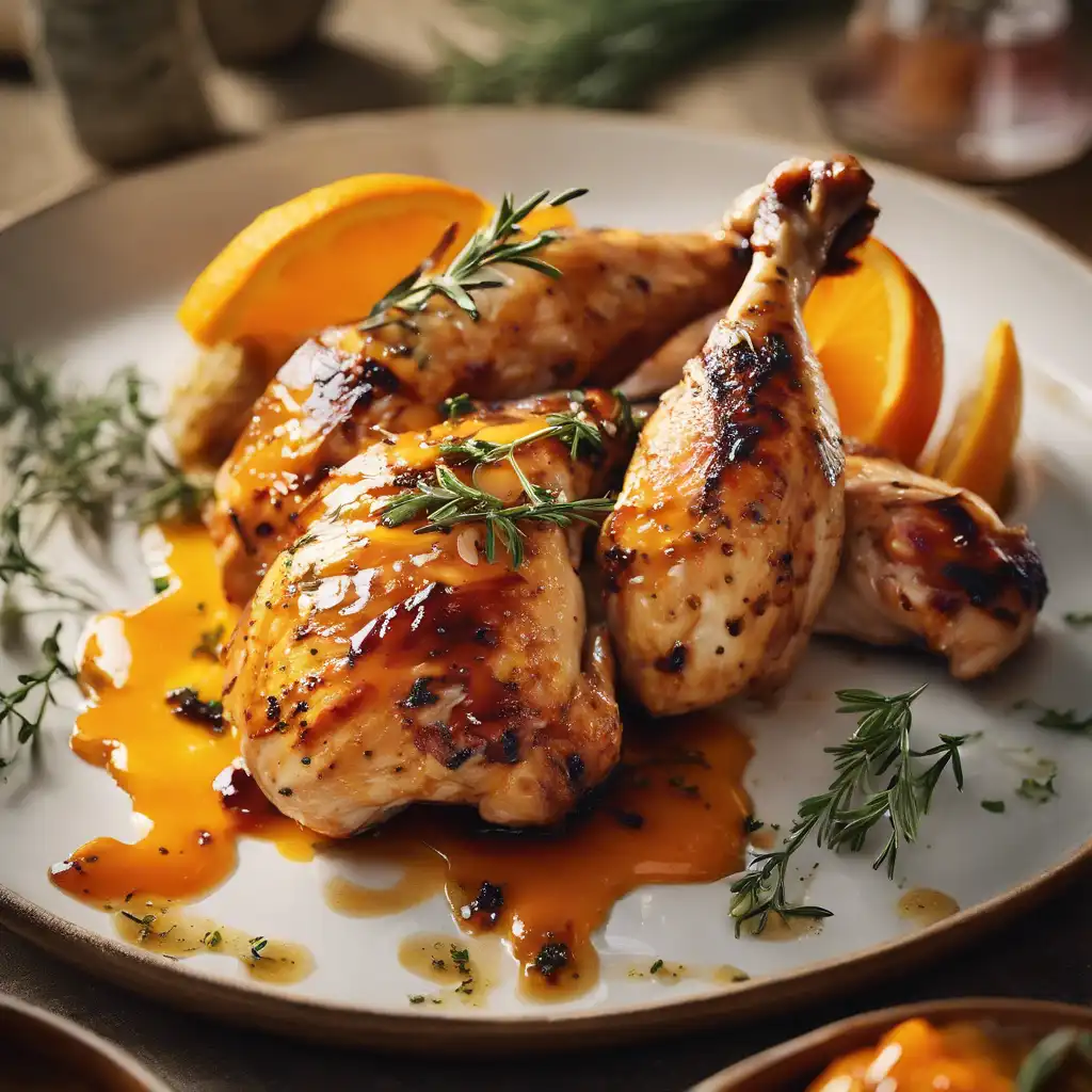 Grilled Chicken with Orange