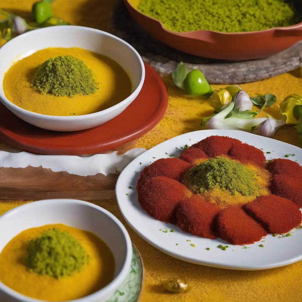 Paprika Crusted Pintado with Saffron and Curry