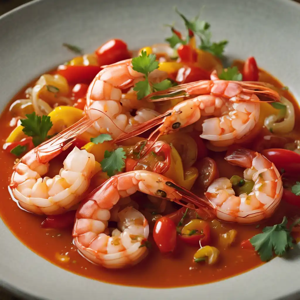 Braised Shrimp with Pepper