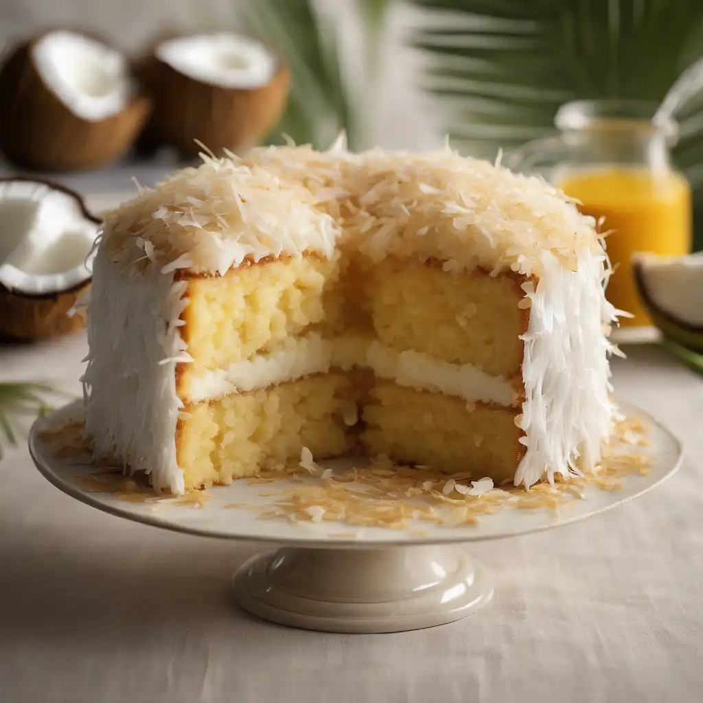 Pull-Me-Apart Coconut Cake