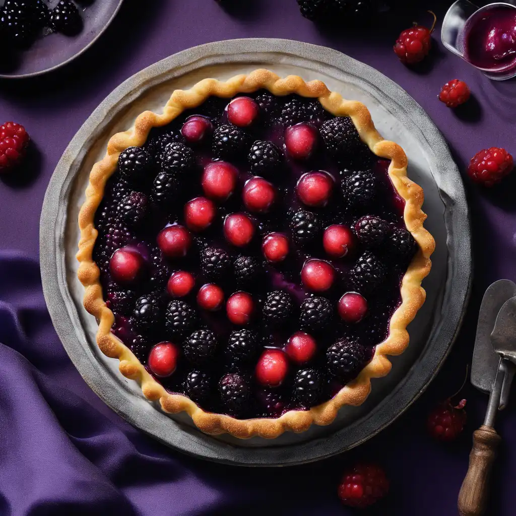 Blackberry and Damson Tart