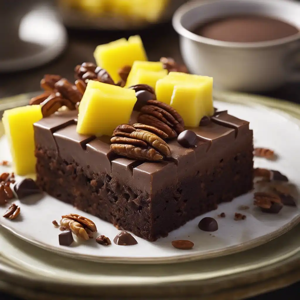 Chocolate Squares with Pineapple