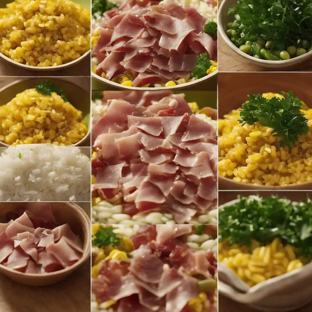 Curry Rice Salad with Cured Meat (Caril)