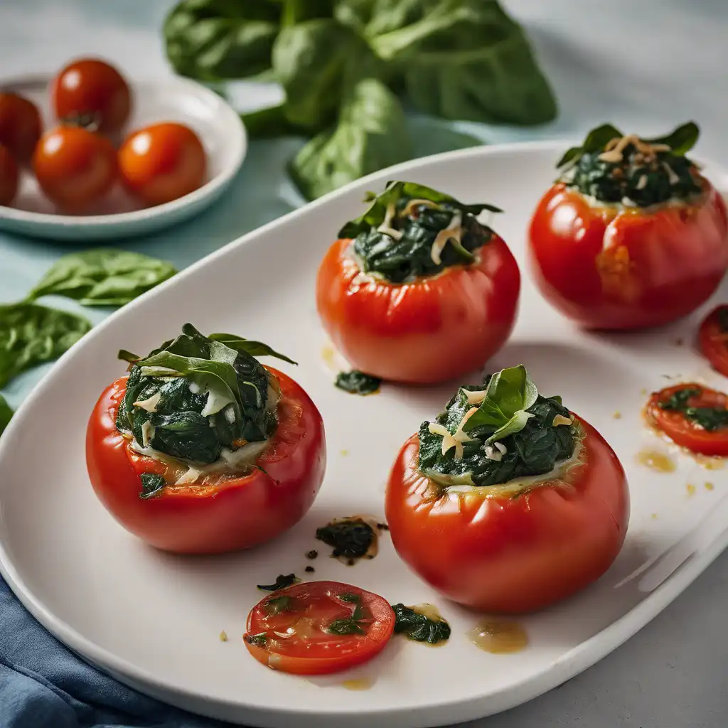 Chilled Spinach Stuffed Tomatoes