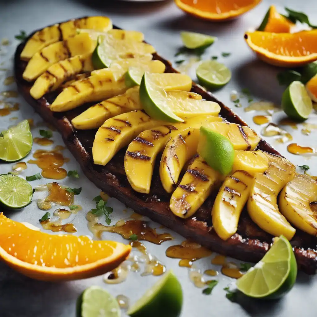 Grilled Banana with Orange and Lime