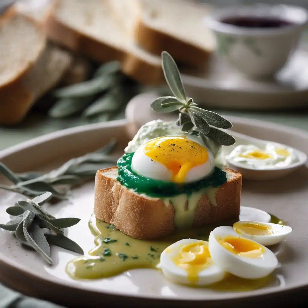 Sage, Bread, and Hard-Boiled Egg Sauce