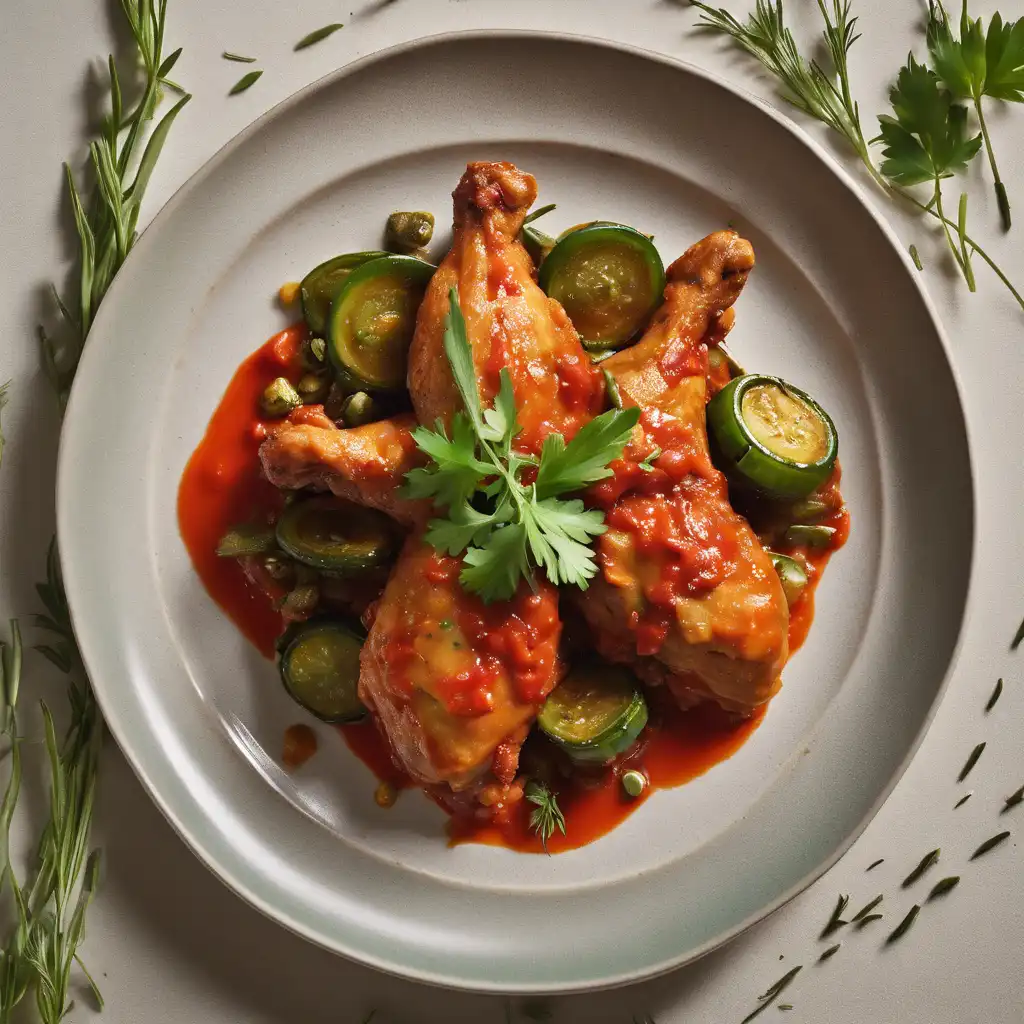 Chicken with Okra