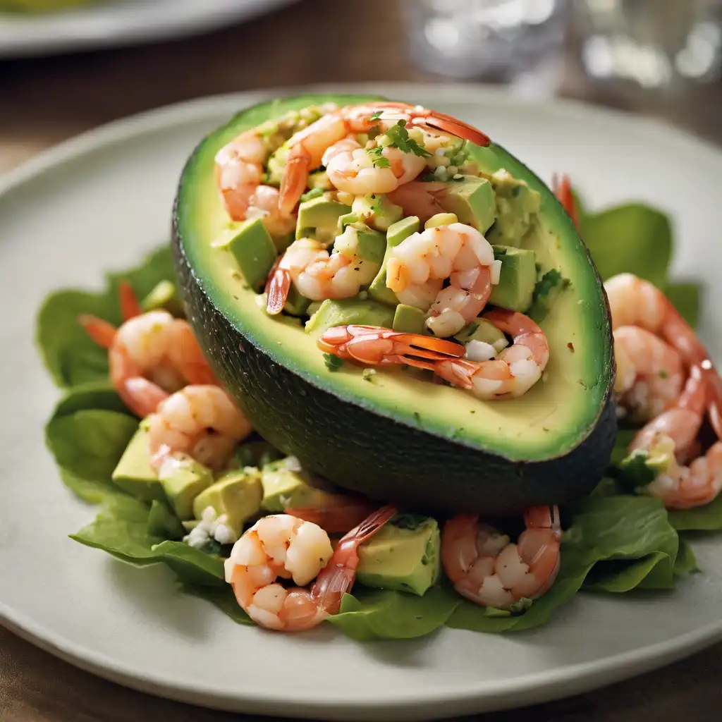 Shell-Filled Avocado Stuffed à la Porto Rican Style