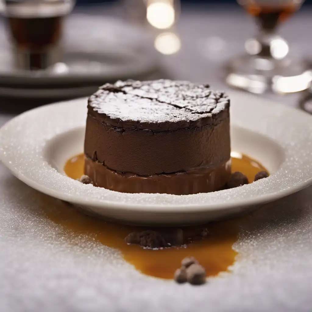 Chocolate Soufflé with Brandy