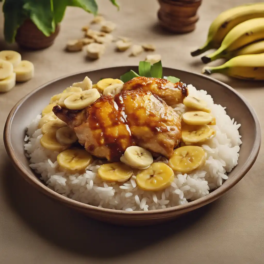 Chicken with Rice and Banana