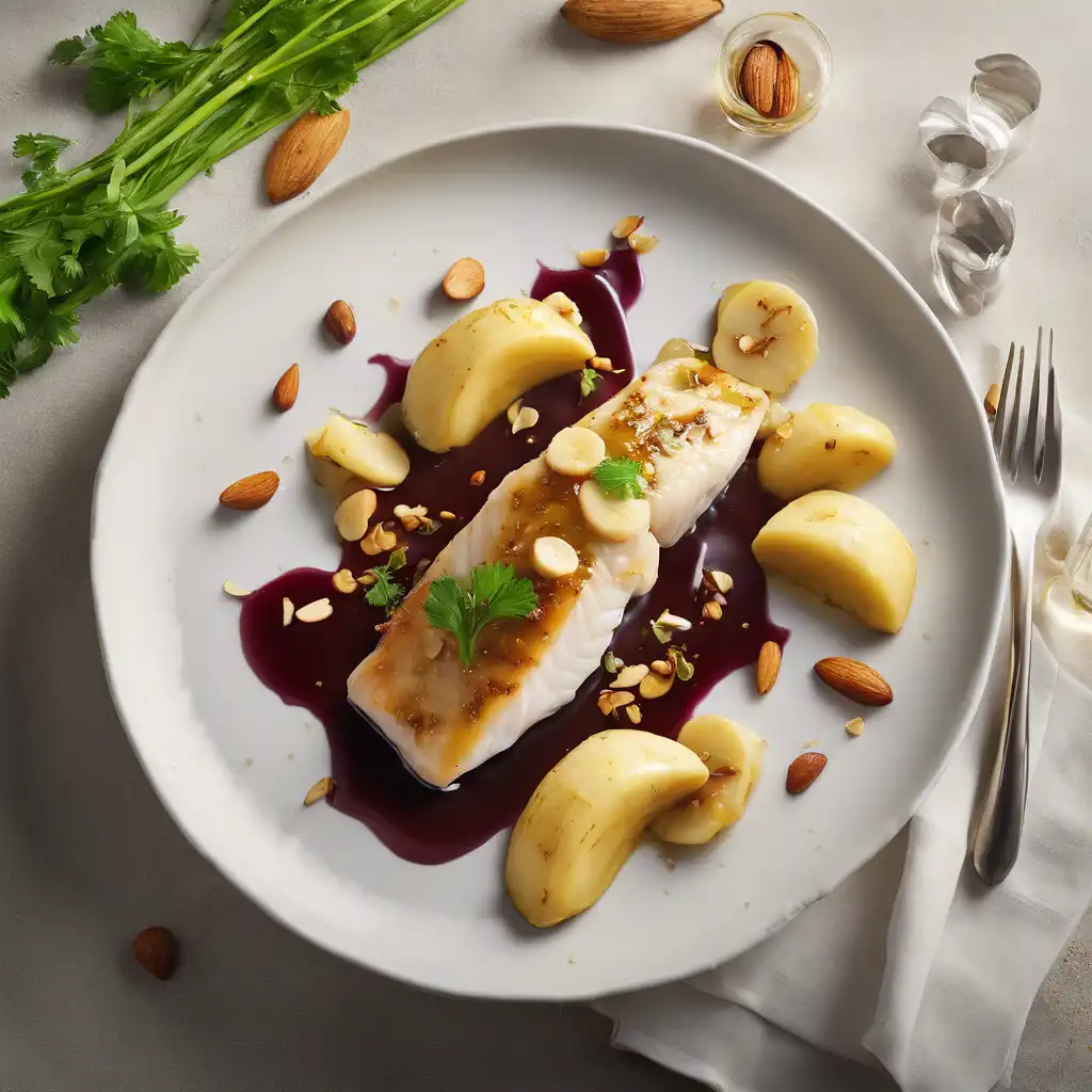 Fish with Banana and Wine Sauce