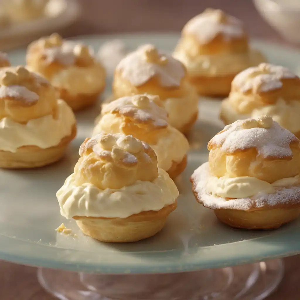 Cream Puff Cake with Sweet Cream or Ice Cream Filling