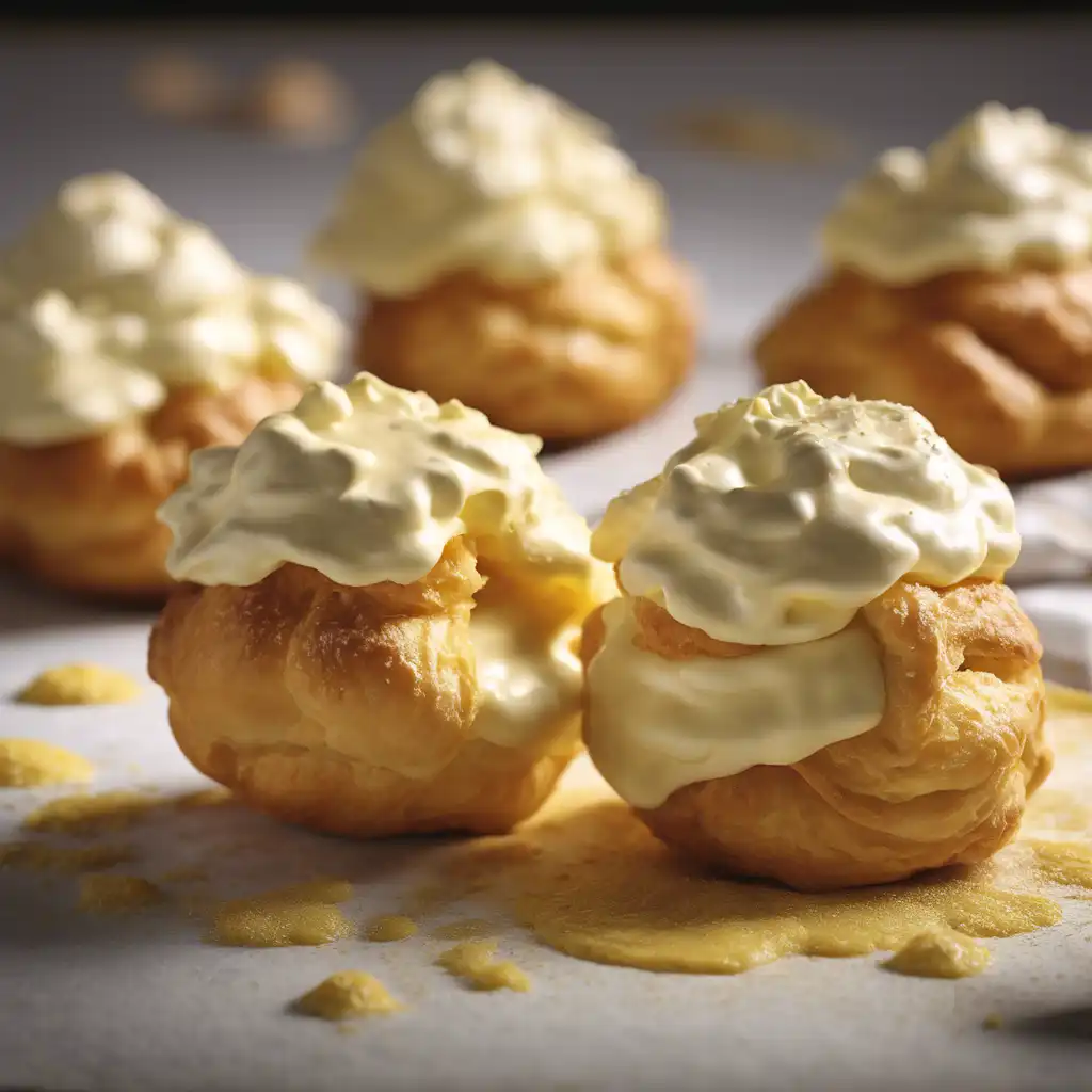 Cream Puffs with Cupuaçu Cream Filling