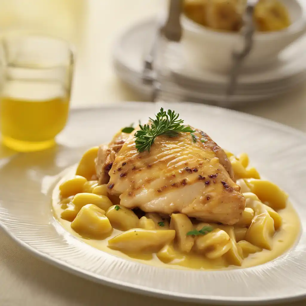 Chicken with Lemon and Macaroni