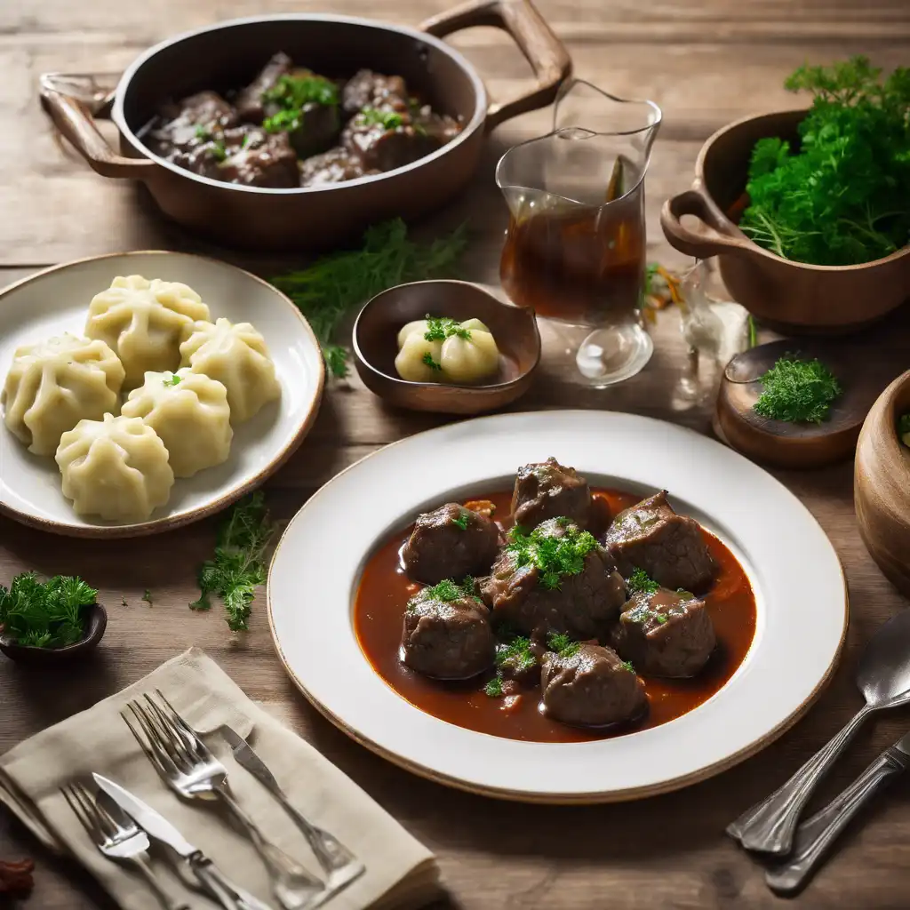Foto de Braised Beef with Parsley Dumplings