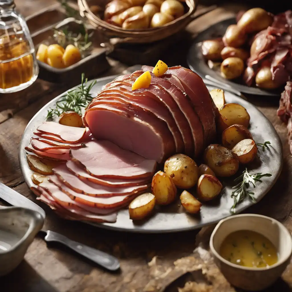 Foto de Smoked Ham with Roasted Potatoes