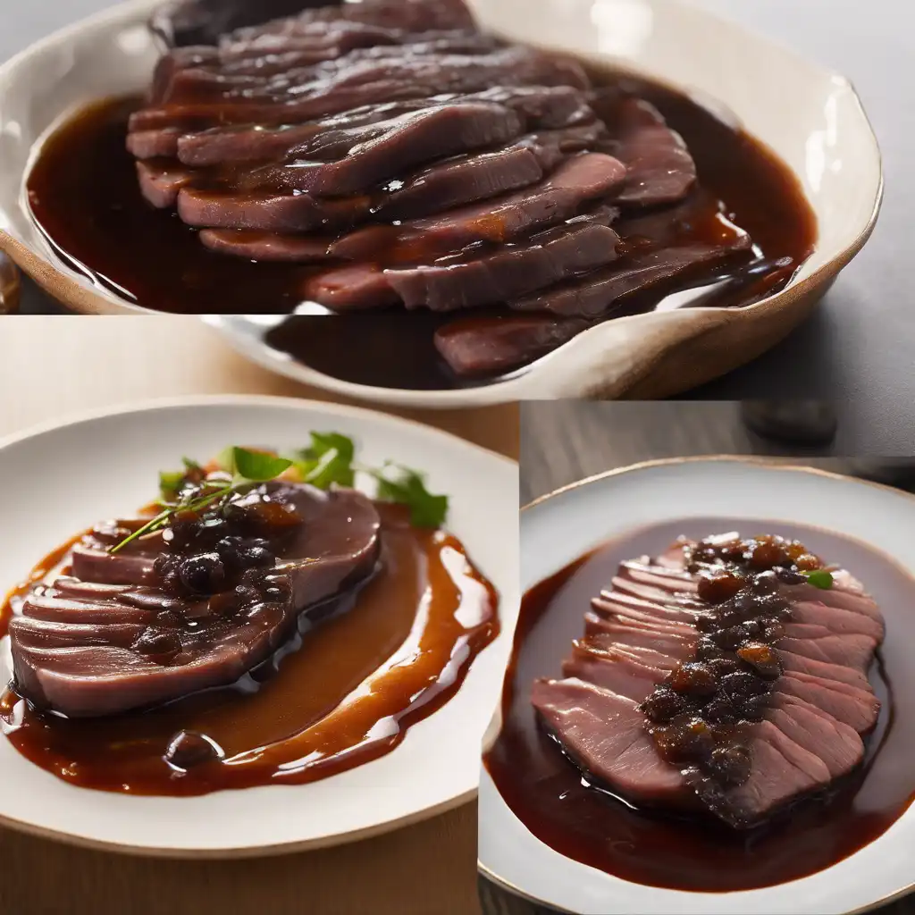 Braised Tongue with Burnt Sauce