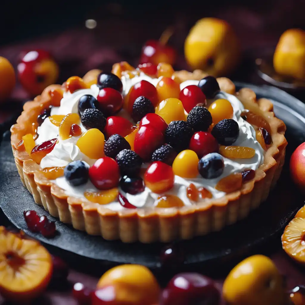 Fruit Tart with Caramelized Fruits