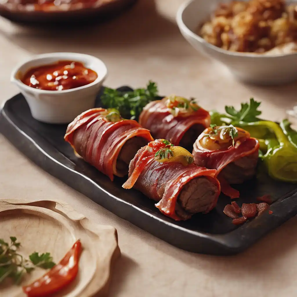 Rolled Beef with Bacon