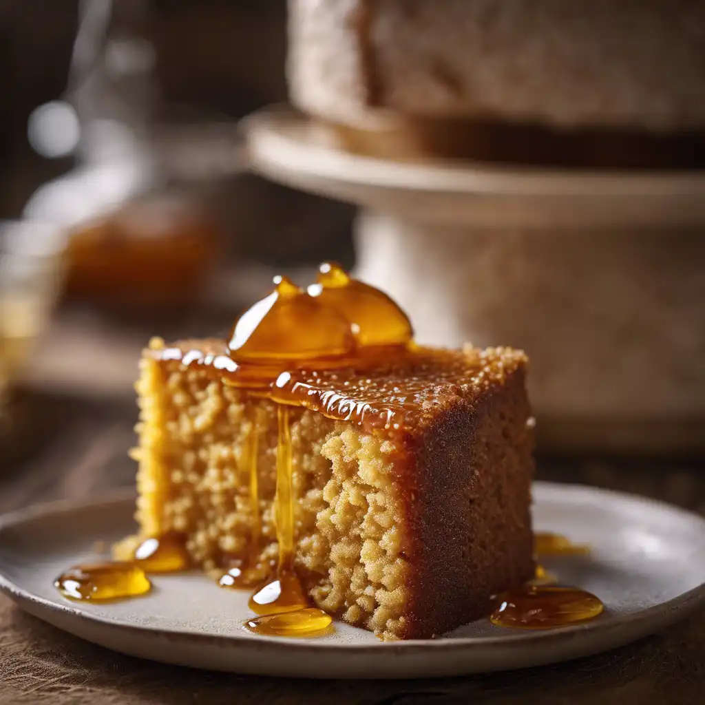 Sweet Sorghum Cake with Honey