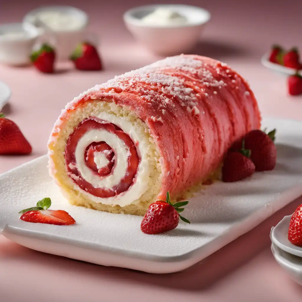 Foto de Rocambole de morango