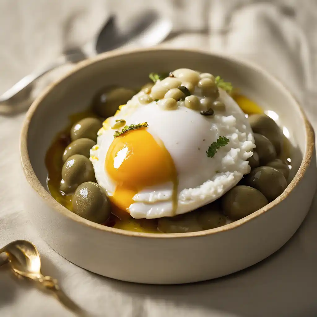 Egg with Olive Sauce