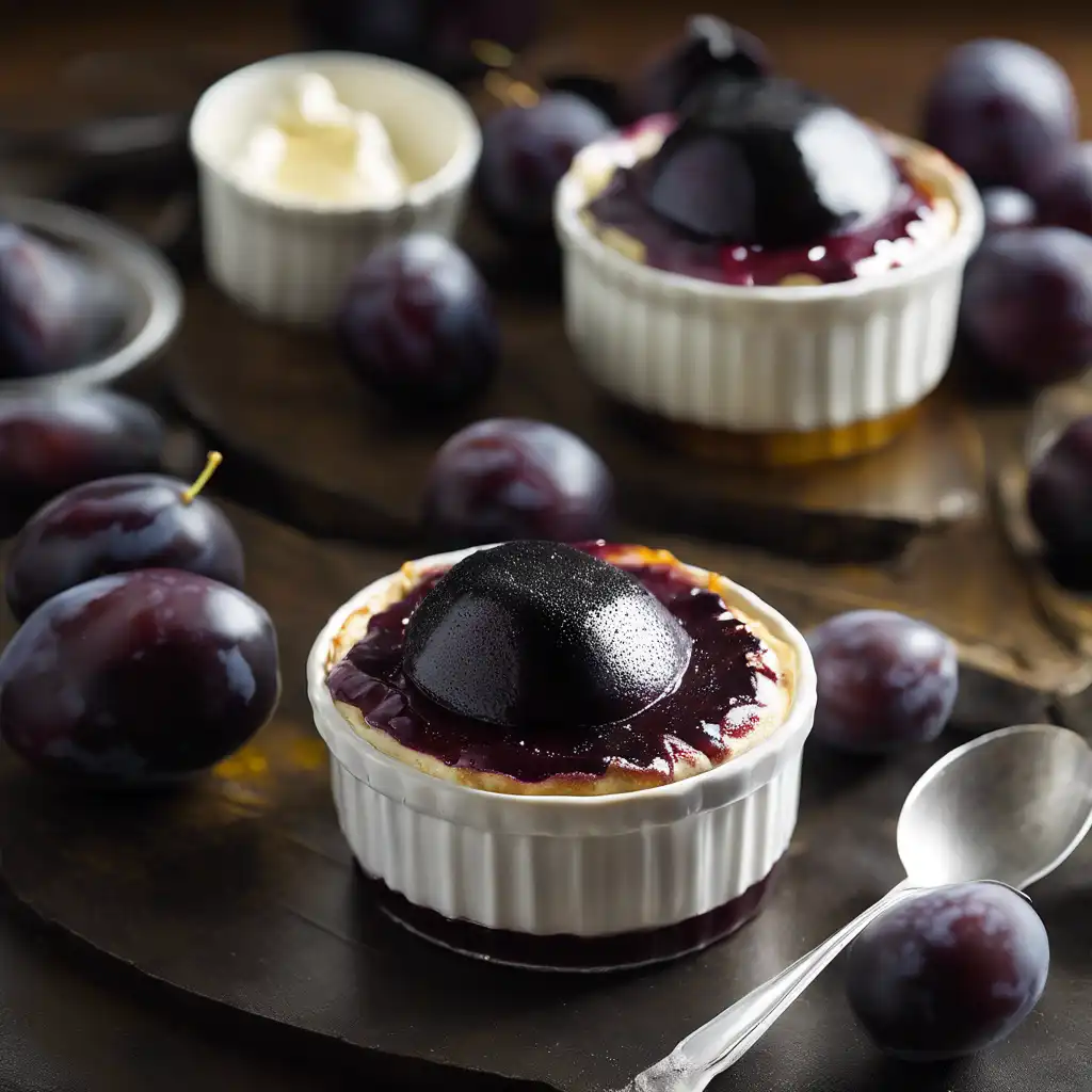 Black Plum Soufflé