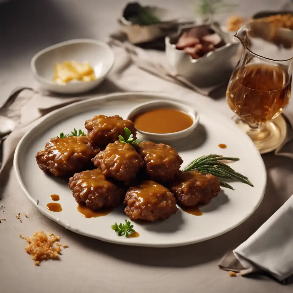 Beef Fritters with Gravy