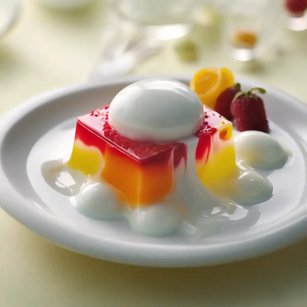 Gelatin and Yogurt Dessert