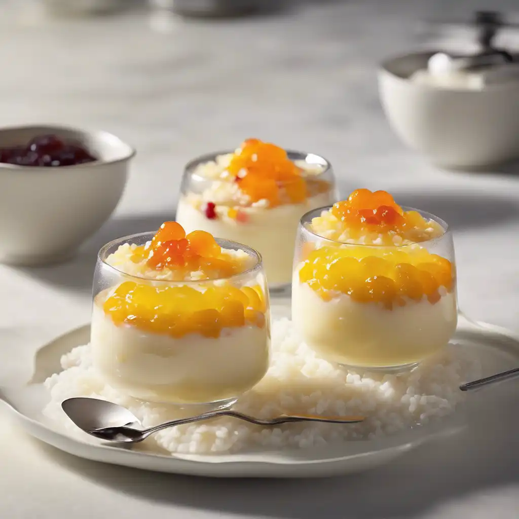 Rice Pudding with Jelly