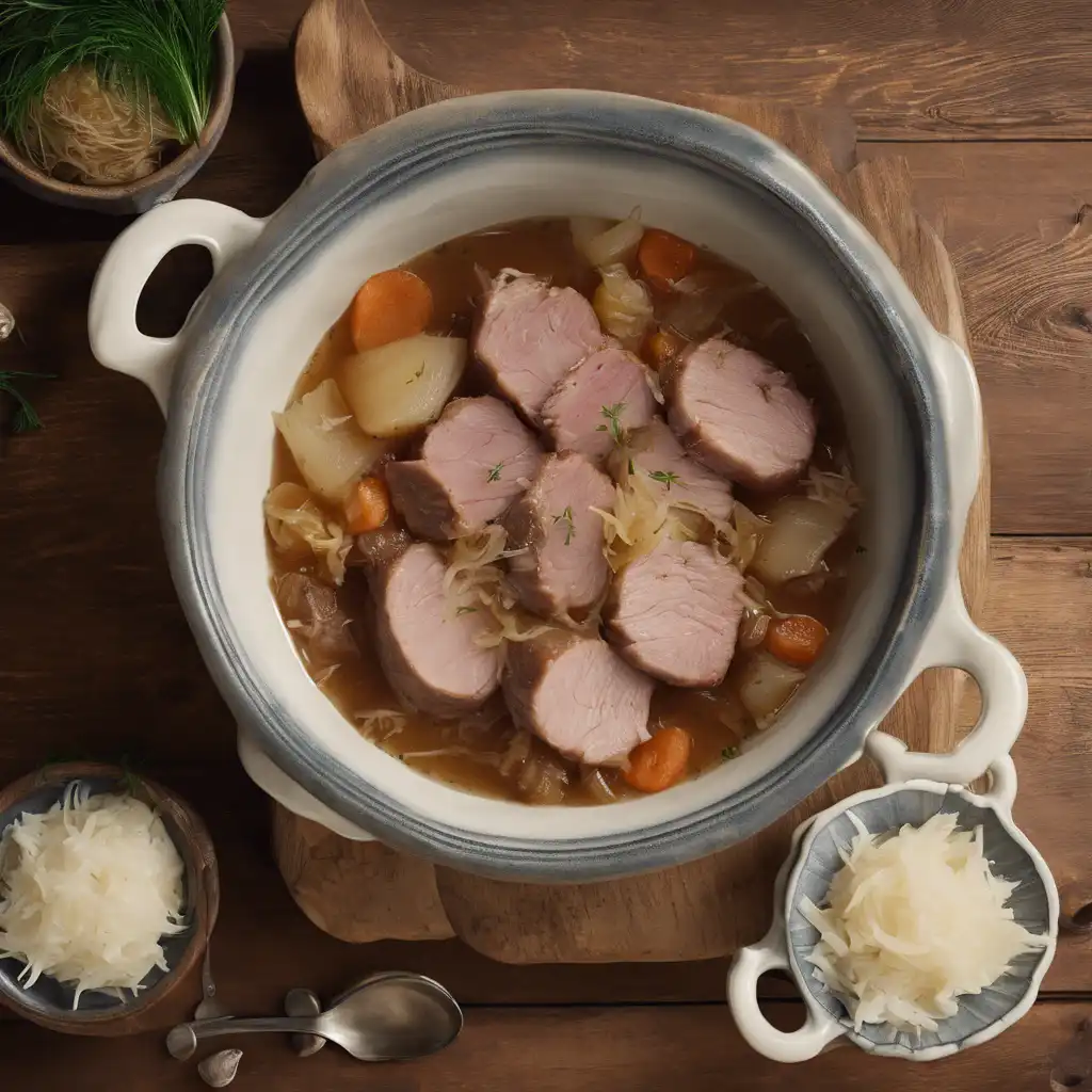 Pork Loin Stew with Sauerkraut