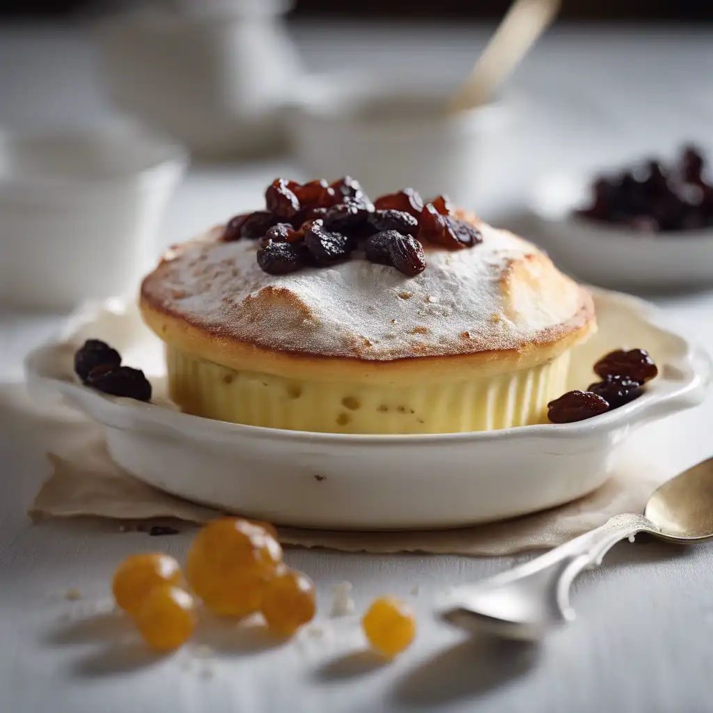 Ricotta Soufflé with Cinnamon and Raisins