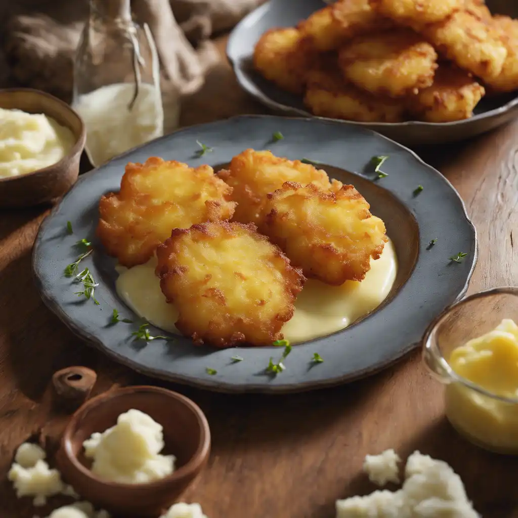 Mashed Potato Fritters in Butter