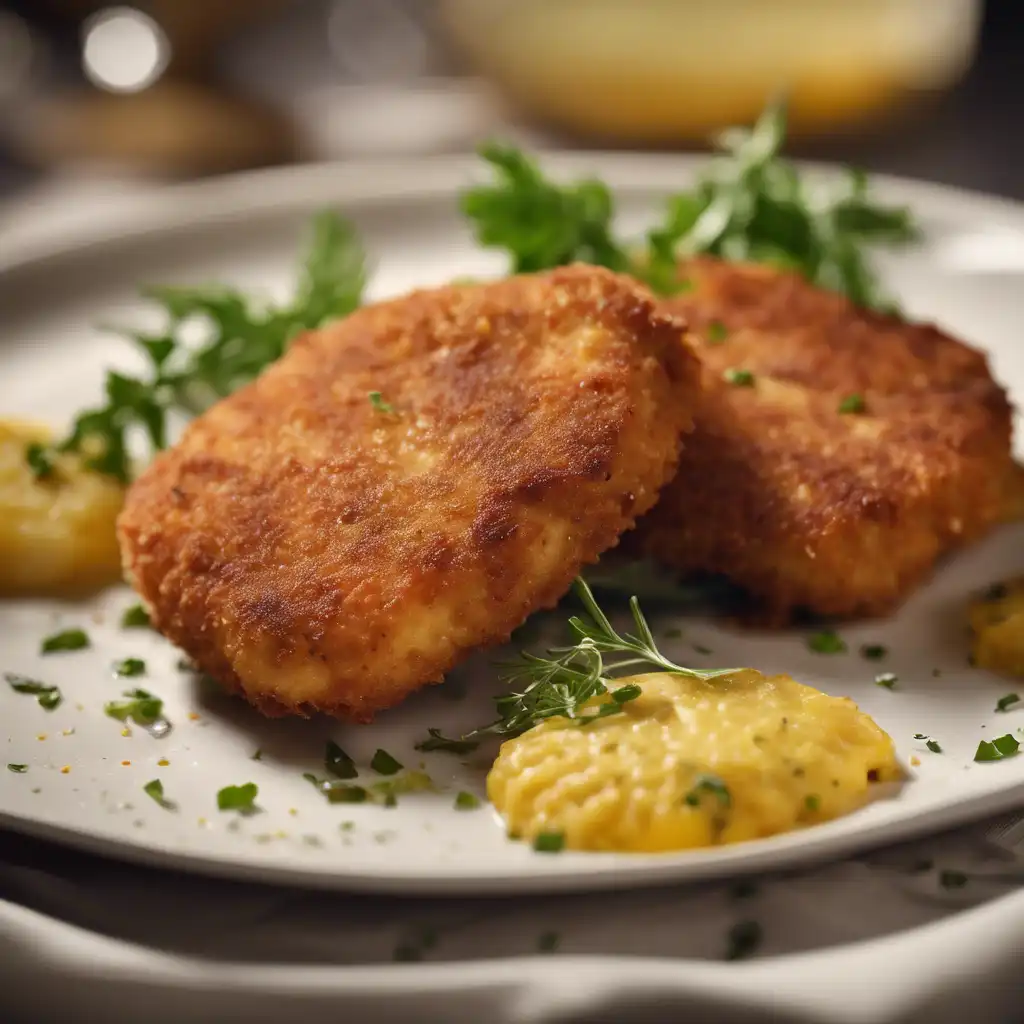 Fish Cutlet in a Milanese Style