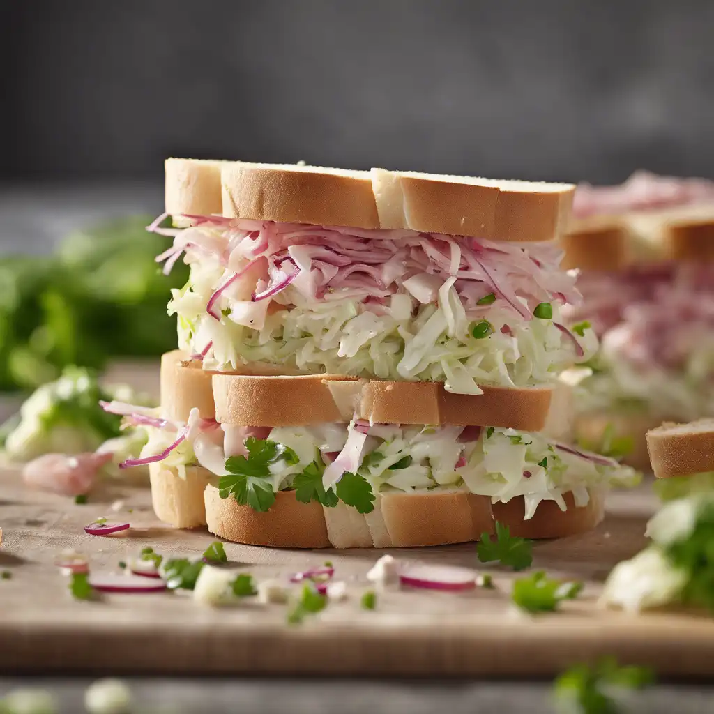 Cabbage Salad Sandwiches