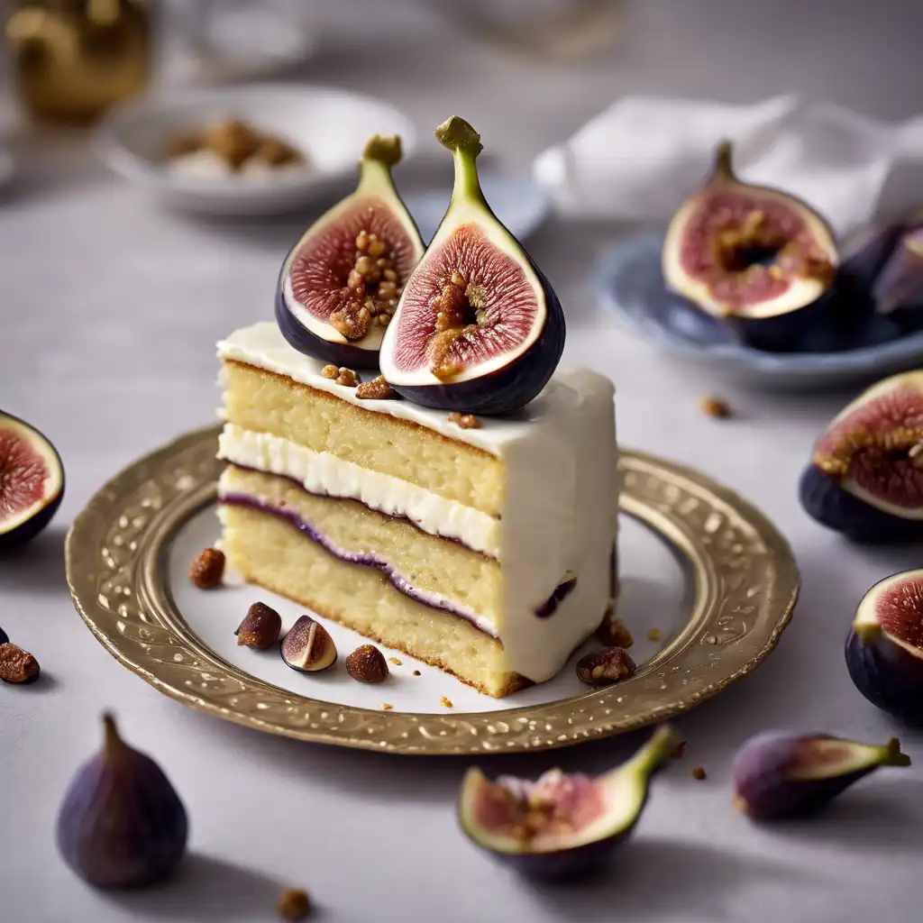 Mascarpone Cake with Figs