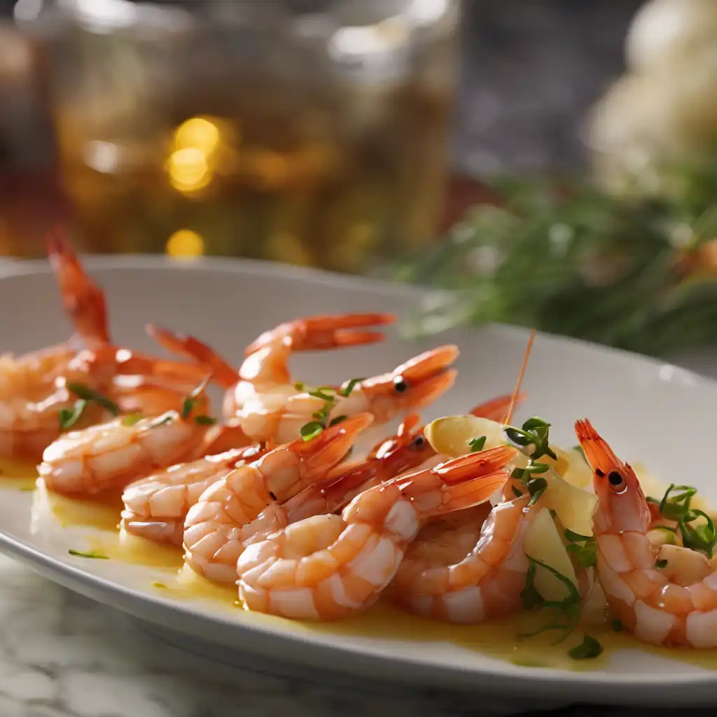 Flambéed Shrimp