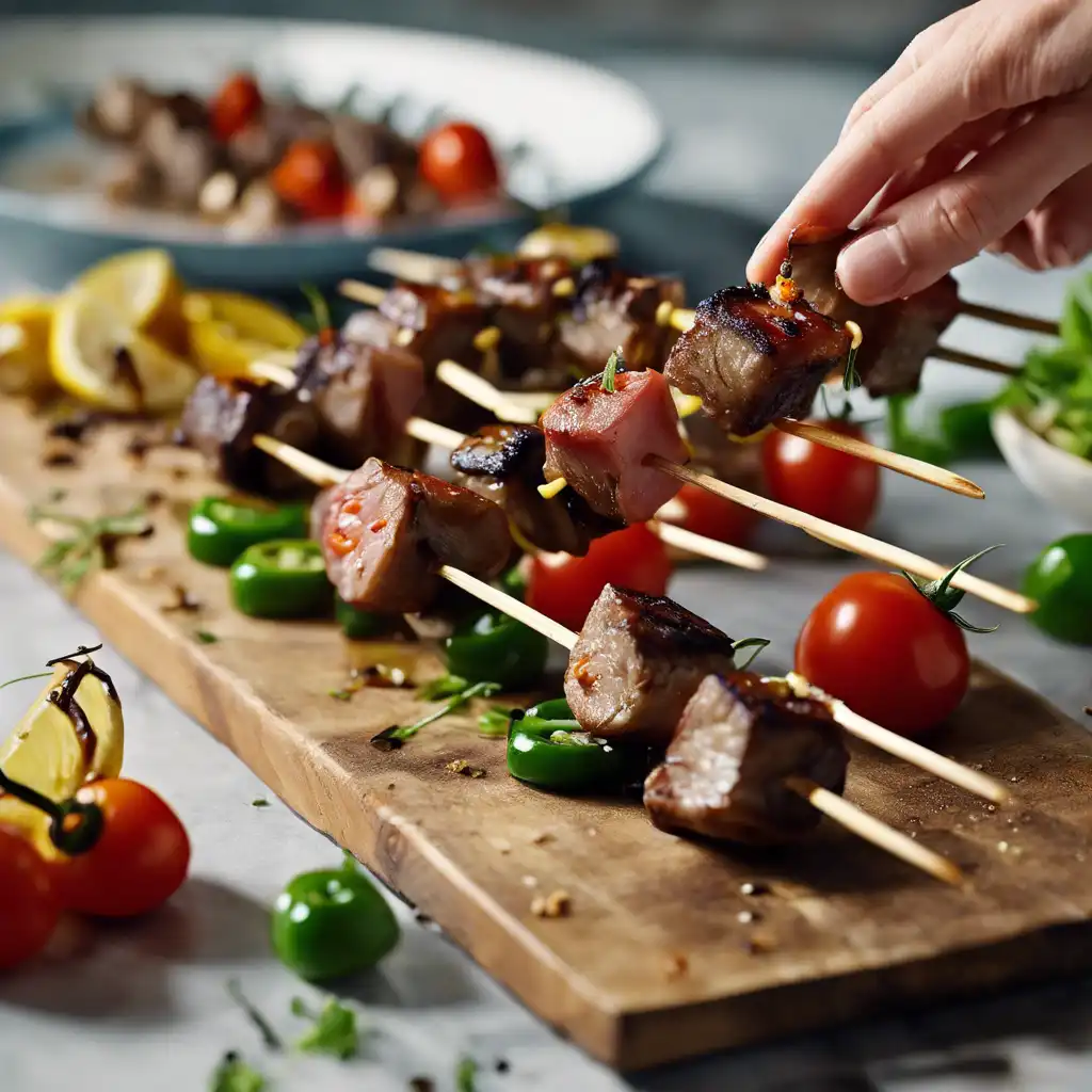 Flambéed Skewers