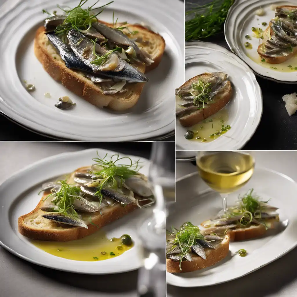 Sardine Toast with White Wine