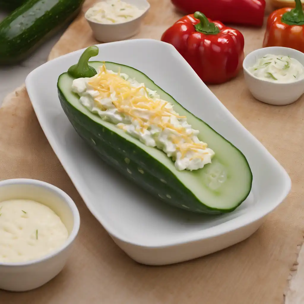 Cucumber with Cheese Salad