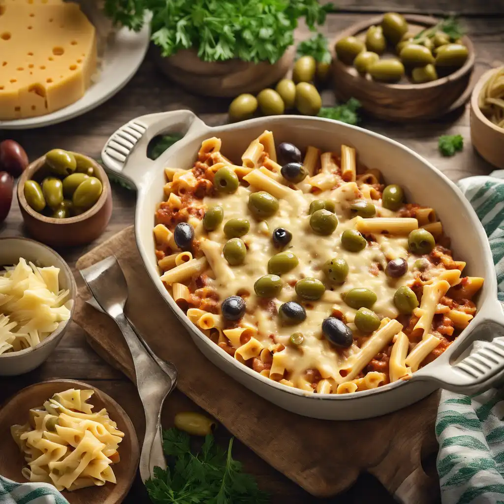 Cheesy Ziti with Olives