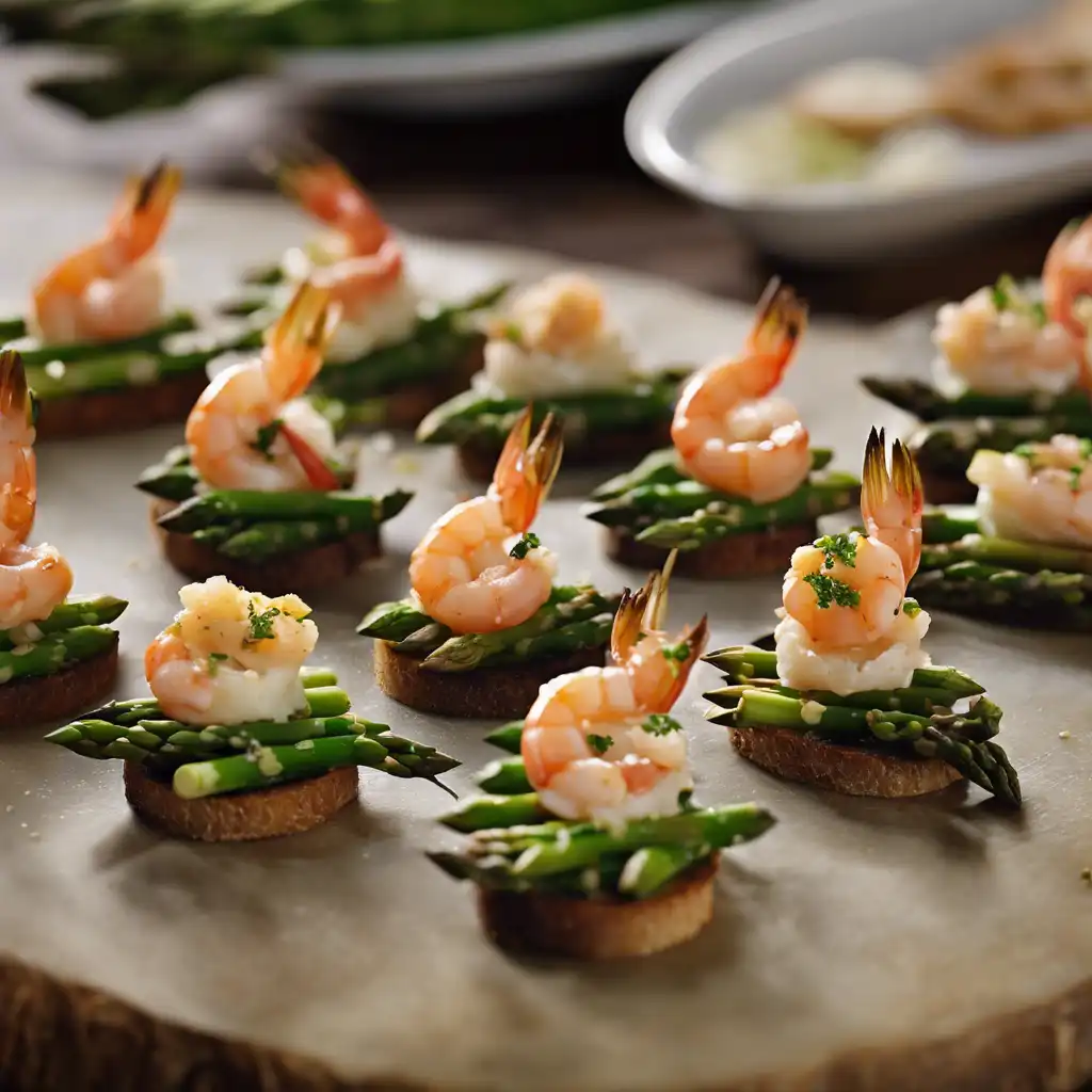 Asparagus and Shrimp Canapés